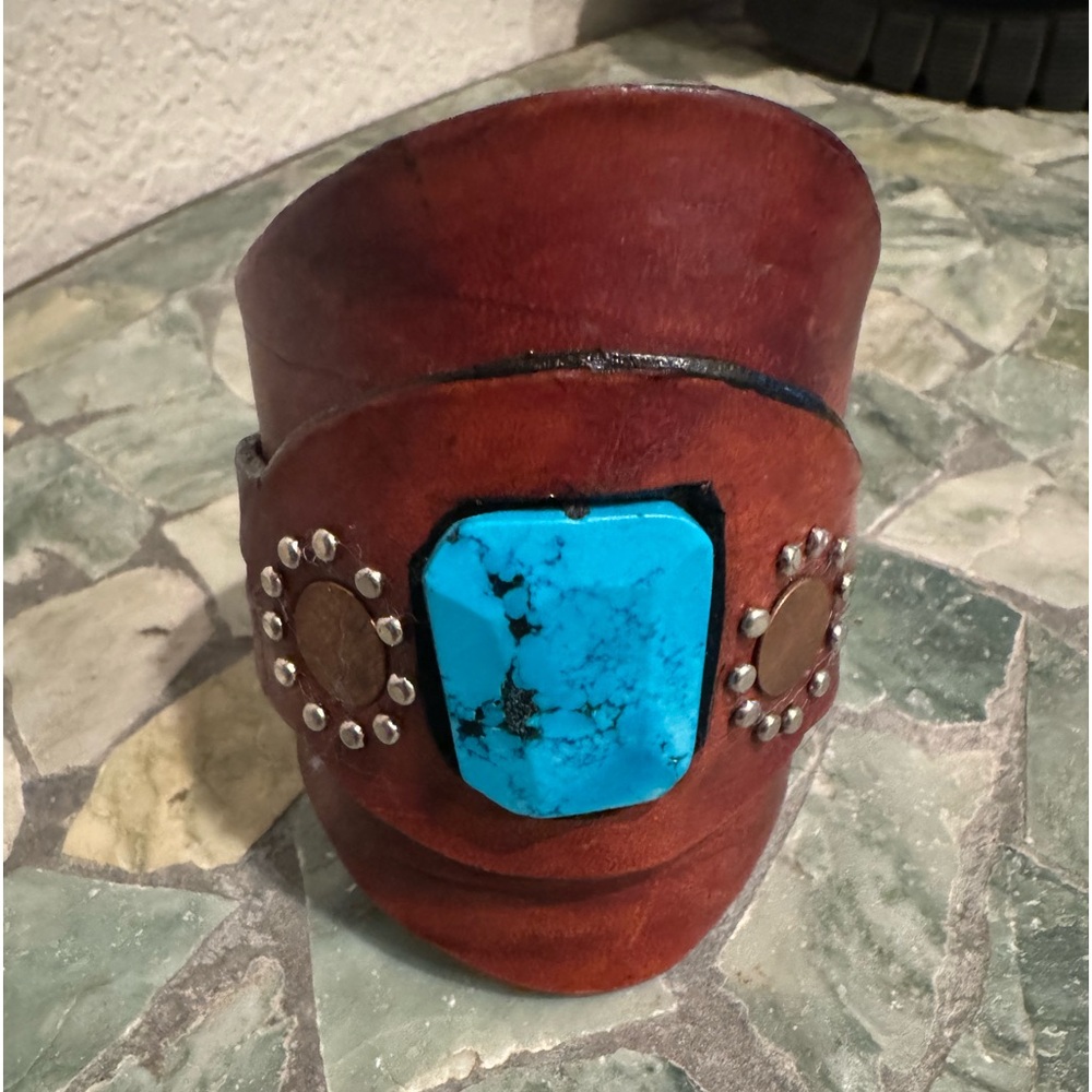 Handmade Leather wrist cuff
